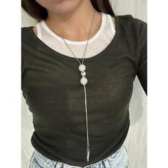 Колье, длина 47 см, белый Manizha Shop