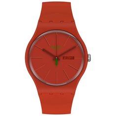 Наручные часы swatch, красный