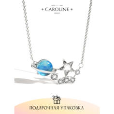 Колье Caroline Jewelry, лунный камень, длина 46 см, серебряный