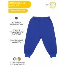 Брюки Рекантино, размер 74, васильковый