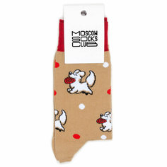 Носки MoscowSocksClub Носки с рисунками Moscowsocksclub - Зверята - Собачки, размер 42-46