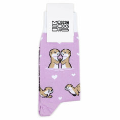 Носки MoscowSocksClub Носки с рисунками Moscowsocksclub - Зверята - Выдры, размер 42-46