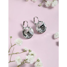 Серьги с подвесками, Swarovski Zirconia, размер 14 мм, белый Нет бренда