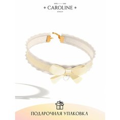 Чокер Caroline Jewelry, жемчуг имитация, длина 29 см, белый