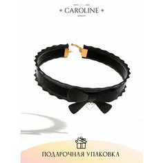 Чокер Caroline Jewelry, жемчуг имитация, длина 29 см, черный
