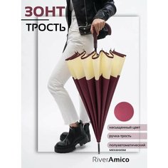 Зонт-трость River-Amico, бордовый