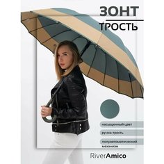 Зонт-трость River-Amico, зеленый