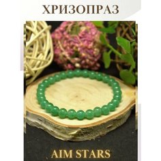 Браслет, хризопраз AIM Stars