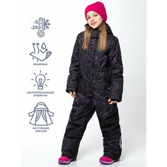 Комбинезон NIKASTYLE 8з5424, размер 128-64, , черный/фуксия