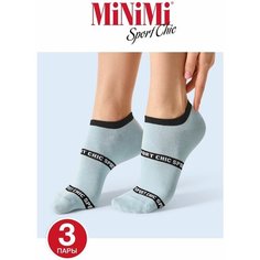 Носки MiNiMi, комплект, 3 пары, размер 35-38 (23-25), Blu Сhiaro