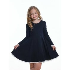 Школьное платье Mini Maxi, размер 134, темно-синий