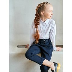 Брюки Valeriefox Школа, размер 44, синий