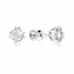 Серьги пусеты VALTERA, серебро, 925 проба, , серебристый