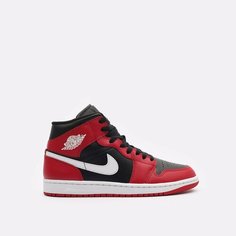 Кроссовки Jordan Air Jordan 1 Mid, размер 8,5 US, черный/красный