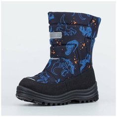 Дутики КОТОФЕЙ, размер 25, серый/синий