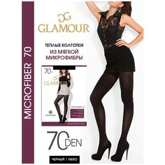 Колготки Glamour Microfiber, 70 den, размер 3, nero