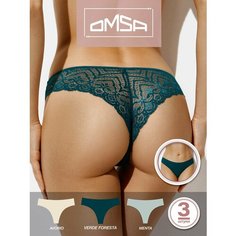 Трусы Omsa, размер 50 (XL), голубой, зеленый, белый