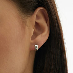 Серьги Ювелир Карат, серебро, 925 проба, родирование, , серебристый