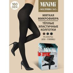 Колготки MiNiMi Multifibra, 100 den, 3 шт., размер 5, nero