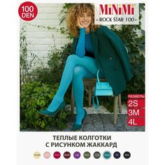 Колготки MiNiMi Rock Star, 100 den, размер 3, acqua