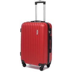 Чемодан Lcase Krabi, 55 л, размер M, красный