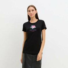 Футболка GUESS, размер XS, черный