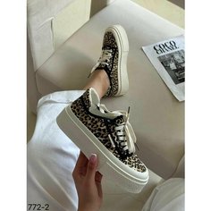 Кеды , размер 38, коричневый Нет бренда