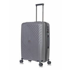 Чемодан Lcase Madrid, 79 л, размер M, серый