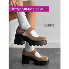 Туфли Мэри Джейн Reversal, размер 36, коричневый, черный