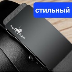 Ремень Rongke POLO, размер 130, черный 3