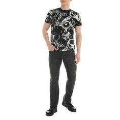 Футболка Versace Jeans Couture, размер S, черный/белый