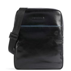 Сумка мессенджер PIQUADRO, фактура гладкая, черный