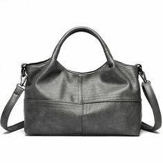 Сумка кросс-боди , фактура рельефная, серый Без бренда