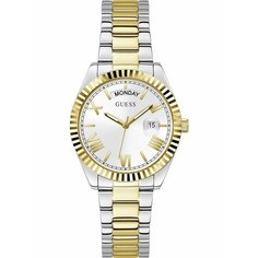 Наручные часы GUESS, серебряный, золотой