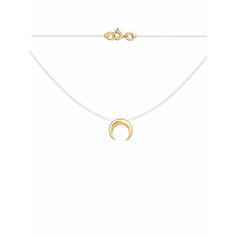 Славянский оберег, колье АУ-РУМопт, серебро, 925 проба, золочение, длина 40 см., золотой