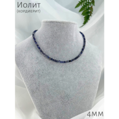 Колье, длина 44 см, серебряный, фиолетовый СафариЯ
