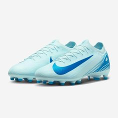 Бутсы NIKE, размер 7.5, голубой