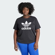 Футболка спортивная adidas Originals Adicolor Trefoil Boxy, размер 4X NUM, black