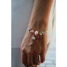 Браслет Julius Meinl, 1 шт., размер one size, розовый кварц