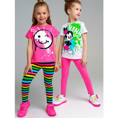 Легинсы playToday, размер 122, фуксия