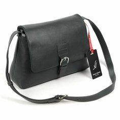 Сумка мессенджер Sergio Valentini, фактура гладкая, темно-серый