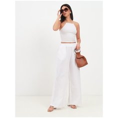 Брюки палаццо Ideline, размер 44, белый