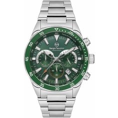 Наручные часы SERGIO TACCHINI Coast Life, зеленый, серый, серебряный