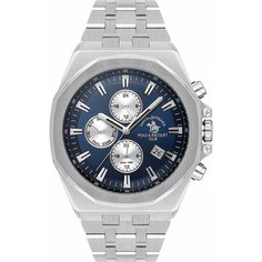 Наручные часы SANTA BARBARA POLO & RACQUET CLUB Luxury, серый, синий, серебряный