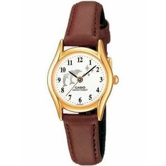 Наручные часы CASIO, золотой, коричневый