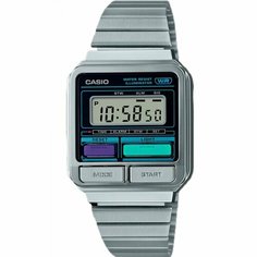 Наручные часы CASIO, серебряный, черный
