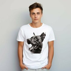 Футболка PrintLemura с доберманом, размер 48, с доберманом 2