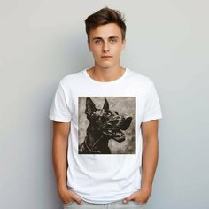 Футболка PrintLemura с доберманом, размер 48, с доберманом 4