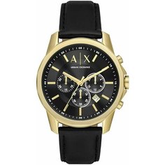 Наручные часы Armani Exchange Outer Banks, черный+золотой