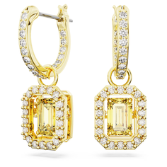 Серьги SWAROVSKI, кристаллы Swarovski, золото/белый
